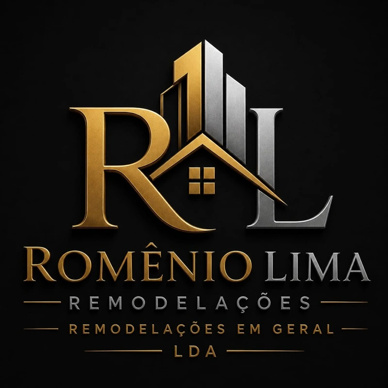 Logótipo Oficial Registado Romênio Lima Remodelações em Geral Lda